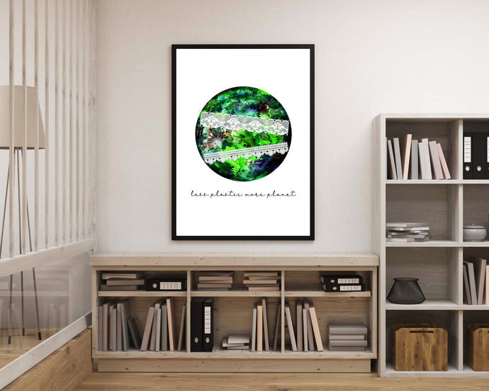 Time to be Eco-Friendly, Eco-Green Healing Earth Wall Art