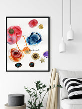 Load image into Gallery viewer, Eco-Friendly Abstract Colorful Planet Prints at Jellyque | Reminds To Be Kind To Earth Through Glamorous Outer Space | Apple Red &amp; Berry Blue Colors For Vigorous Action | Splendid Vibe | Reusable Material: Clothing Buttons Collage Design By Graphic | Instant Download | Sustainable Living Gift Shop
