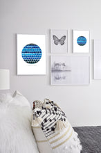 Load image into Gallery viewer, Eco-Friendly Awareness Colorful Planet Prints at Jellyque | Reminds to Save Energy Through Disco Moon | Reusable Materials: Shiny Square Decoration ➸ Up-cycled Collage Design + Eco Tips | Ultramarine, Azure, Cobalt Blue Colors For Productivity | Sheeny &amp; Beamy Vibes | Instant Download | Sustainable Living Gift Ideas
