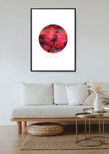 Load image into Gallery viewer, Eco-Friendly Awareness Abstract Colorful Planet Prints at Jellyque | Reminds to Reuse Through Jazzberry-Jam Moon | Reusable Materials: Gold-Frame &amp; Borders ➸ Up-cycled Collage Design + Eco Tips | Candy Apple &amp; Jazzberry-Jam Colors For Nice Balance | Eye-Catching Vibe | Instant Download | Sustainable Living Gift Ideas
