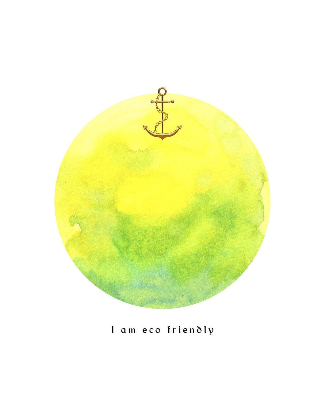 Eco-Friendly Abstract Colorful Planet Prints at Jellyque | Reminds to Sustainability Through Lemonade Moon | Recycled Materials: Polished Anchor ➸ Up-cycled Collage Design | Lemonade Yellow & Lime Green Colors For Being Adventurous | Lively & Optimistic Vibes | Instant Download | Sustainable Living Gift Shop