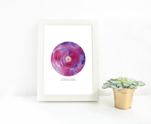 Load image into Gallery viewer, Reminds People to Sustainable Lifestyle Through Abstract Purple Love-Spin Moon Art | Red Violet &amp; French Violet Colors Help Self-Motivation | Based on Spin Technical Watercolor Paint &amp; Decorated Reusable Fabric Flower Collage Design by Graphic | Pretty &amp; Magical Vibes | Digital Download
