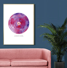 Load image into Gallery viewer, Reminds People to Sustainable Lifestyle Through Abstract Purple Love-Spin Moon Art | Red Violet &amp; French Violet Colors Help Self-Motivation | Based on Spin Technical Watercolor Paint &amp; Decorated Reusable Fabric Flower Collage Design by Graphic | Pretty &amp; Magical Vibes | Digital Download
