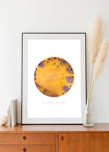 Load image into Gallery viewer, Represents to Save Energy Through Eco-Friendly Glowing Moon Print | Spreads Positive &amp; Warm Vibes | Reusable Materials: Mini-Bulbs ➸ Mixed-Media Collage Up-Cycled Design by Graphic | Cheese &amp; Sandy Brown Colors For Boosting up Will-Power | Instant Download
