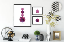 Load image into Gallery viewer, Reminds to Up-Cycling Through Abstract Pink Moon | Reusable Materials: Embroidery Fabric &amp; Pink Gem ➸ Mixed-Media Up-cycled Collage Design + Paisley Pattern Drawing | Barbie Pink &amp; Cyber Grape Colors For Self-Love | Charming &amp; Loving Vibes | Instant Download | Sustainable Living Gift Ideas
