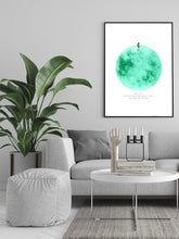 Load image into Gallery viewer, Eco-Friendly Abstract Colorful Planet Prints at Jellyque | Reminds to Sustainable Living Through Pure Green Planet | Reusable Materials: Shiny Green Gem ➸ Up-cycled Collage Design + Eco Tips | Pistachio-Green Color For Inner-Growth | Pure &amp; Restful Vibes | Instant Download | Green Living Gift Shop &amp; Well-Being
