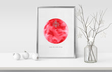 Load image into Gallery viewer, Eco-Friendly Abstract Colorful Planet Prints at Jellyque | Reminds to Sustainable Living Through Chandelier Planet | Reusable Materials: Chandelier ➸ Up-cycled Collage Design By Graphic | Cherry-Red Color For Enthusiasm | Impressive &amp; Gorgeous Vibes | Instant Download | Green Living Gift Shop &amp; Well-Being
