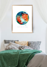 Load image into Gallery viewer, Eco-Friendly Abstract Colorful Planet Prints at Jellyque | Represents to Clean The Oceans Through Bubble Planet | Turquoise &amp; Orange Colors For Emotional Healing | Nostalgic &amp; Pure Vibe | Purest Bubbles Collage Design By Graphic | Instant Download | Sustainable Living Gift Shop &amp; Well-Being
